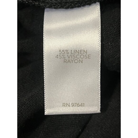 J. Jill Women Black Button Shirt Pocket Top XLP Petite Linen Extra Large NWT New - Picture 7 of 8